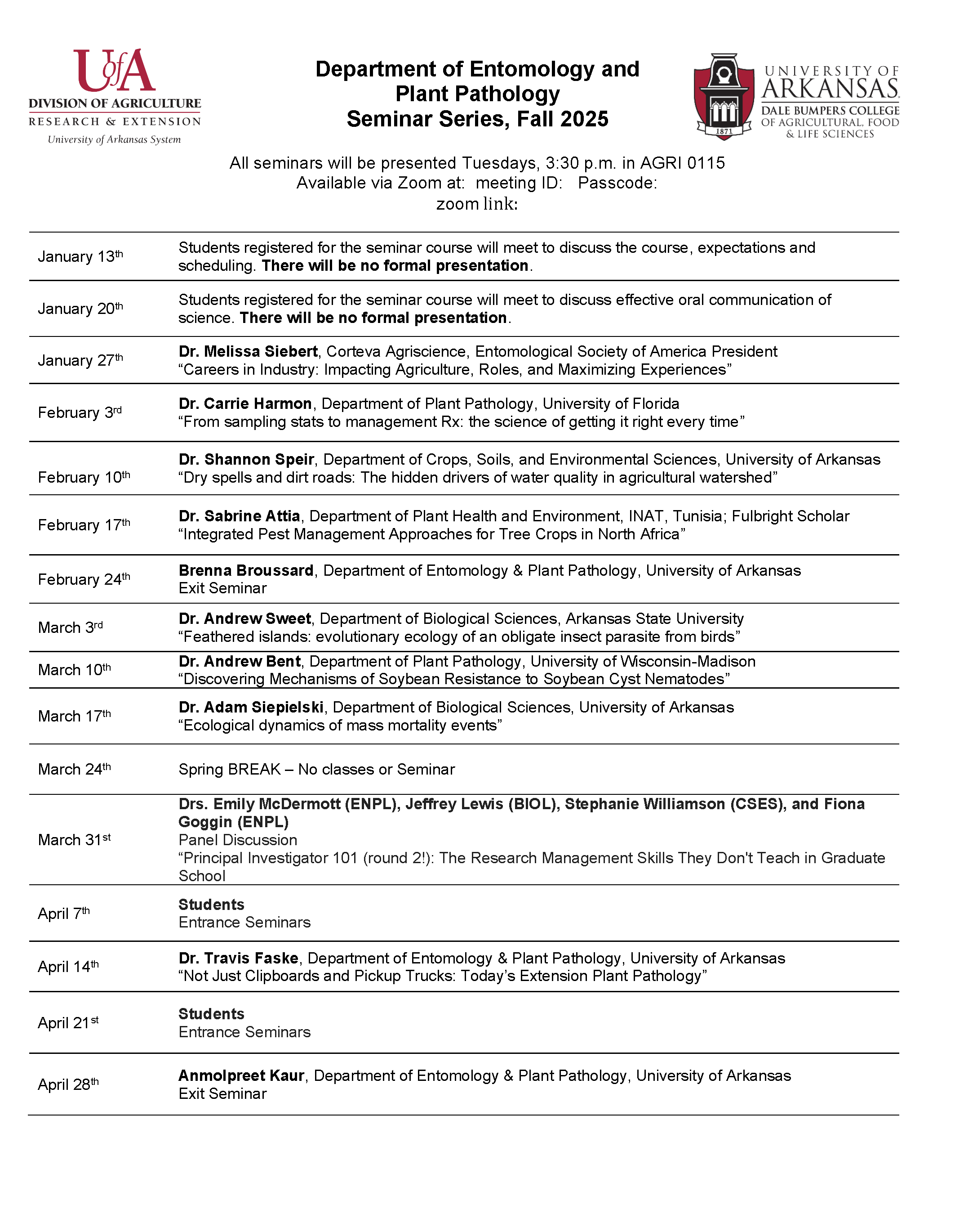 2022 enpl seminar schedule