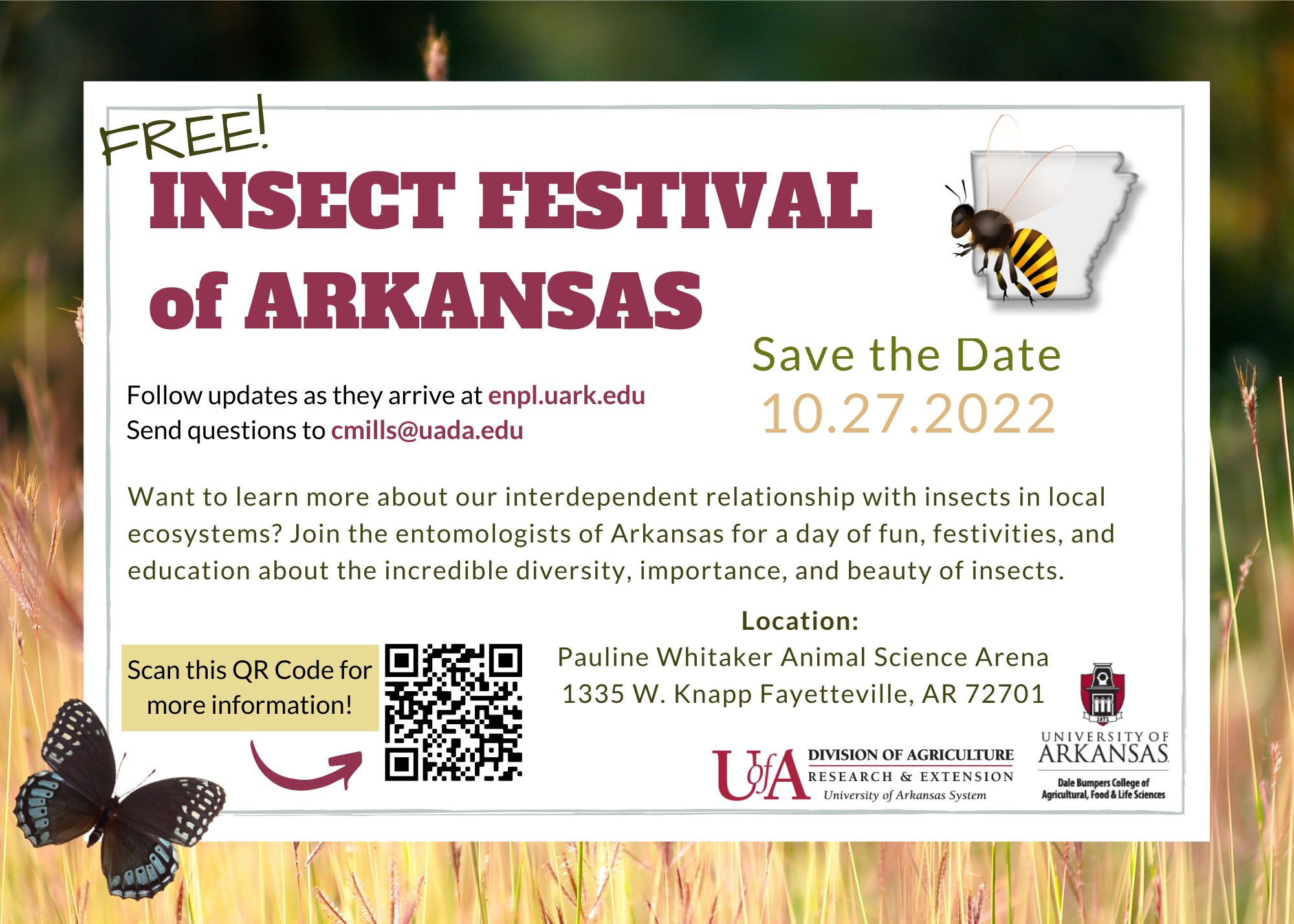 insect festival save the date 2022